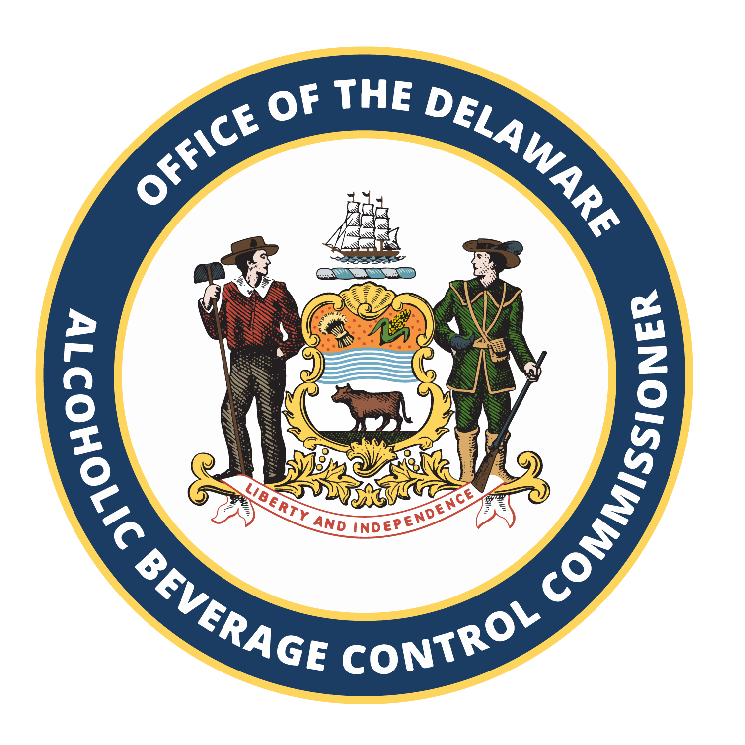 Text says Office of the Delaware Alcoholic Beverage Control Commissioner