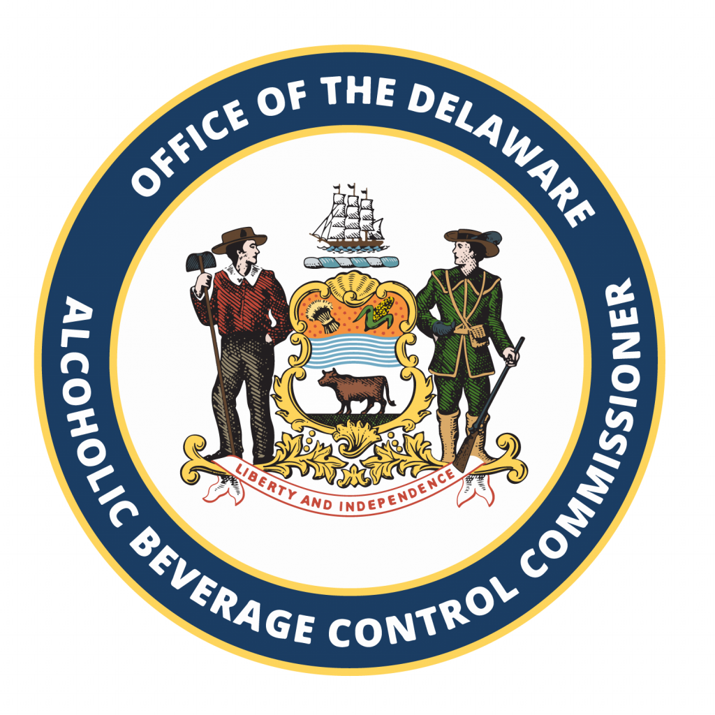 The official seal of the Delaware Alcoholic Beverage Control Commissioner